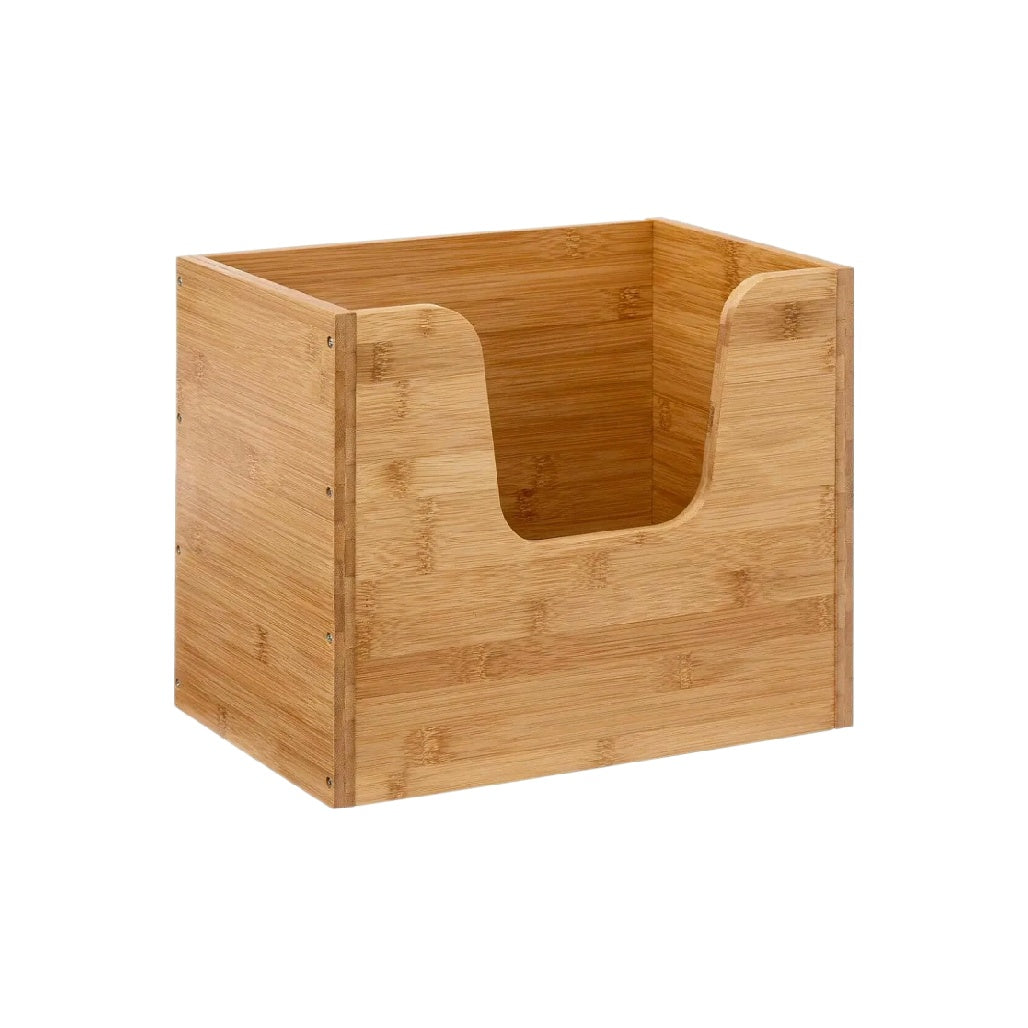 Boîte de rangement en bambou pour jouets - 30 x 25 x 20